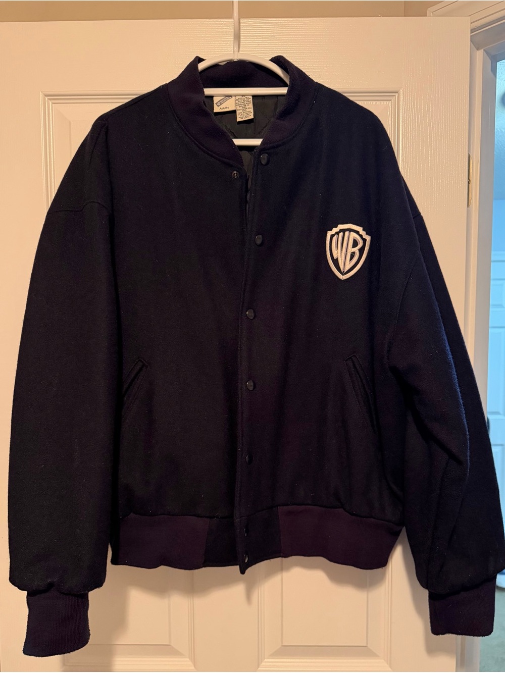 Warner Bros. Navy Bomber Jacket with WB Shield
